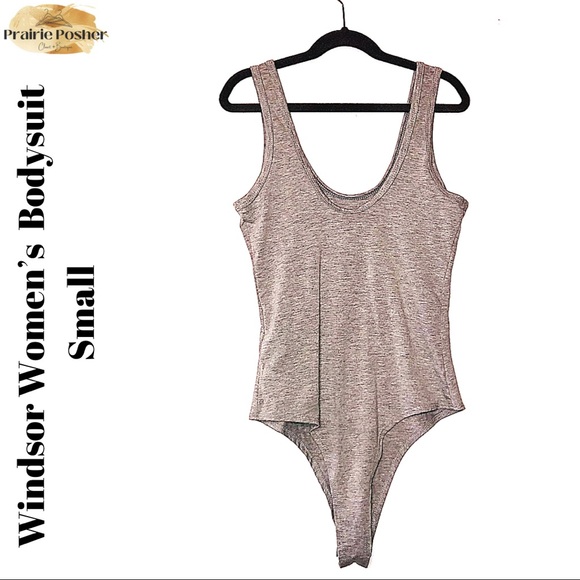 Windsor Bodysuit, Womens Small, Grey, NWOT, PrairieposherCA - Picture 2 of 4